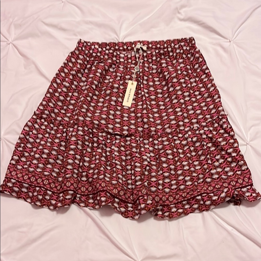 Max Studio Smocked Skater Skirt